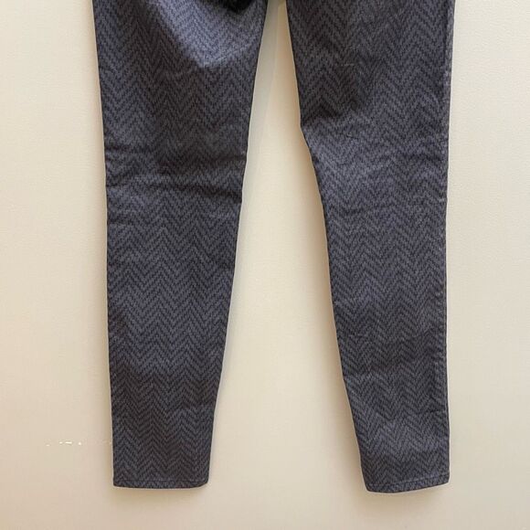 Prana Kara Skinny Jeans Womens Size 6 Gray Chevron Stretch Pockets Low Rise - Picture 10 of 13